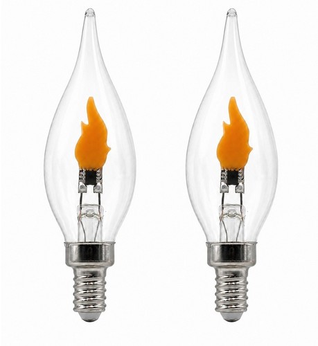Clear flame tip led flicker - clear,