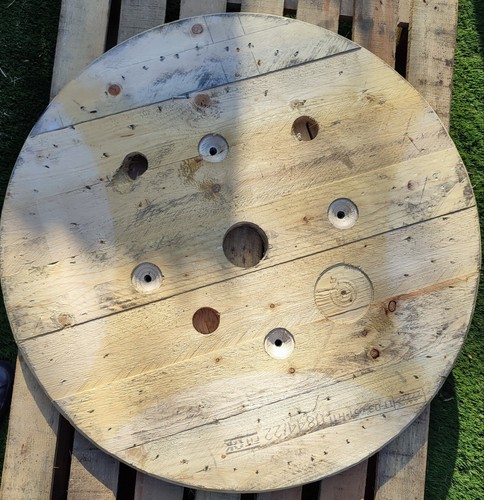 Wooden cable reel drum top - wooden,