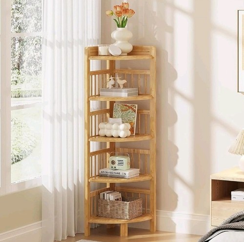 Natural bamboo tier corner - 5-tier,