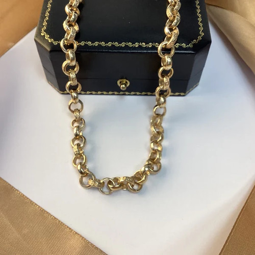 9ct yellow gold patterned - gold,