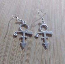 Alloy Prince Rogers Nelson Love Symbol Earrings