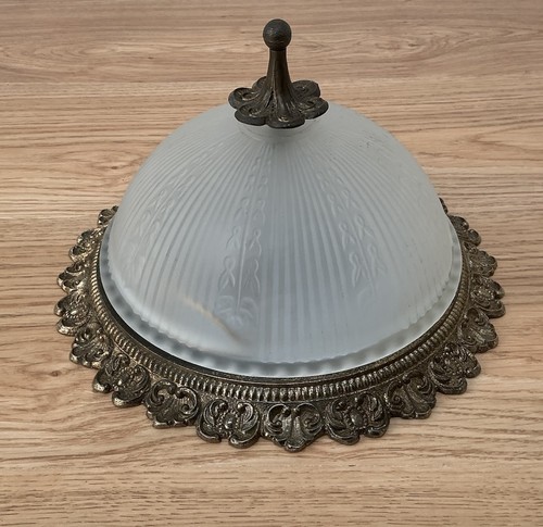 Vintage 25cm cut glass ceiling - vintage,