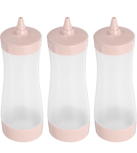 3pcs plastic squeeze bottles - 3pcs,