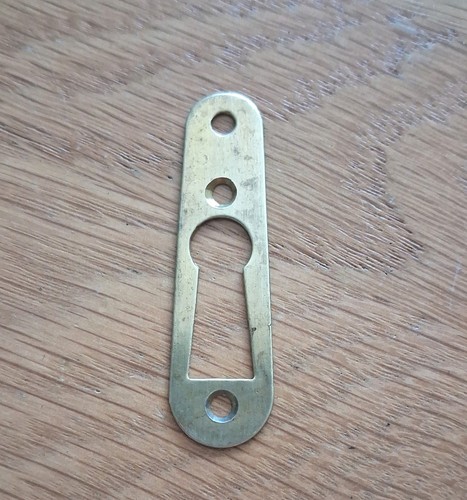 H53mm old brass escutcheon - brass,