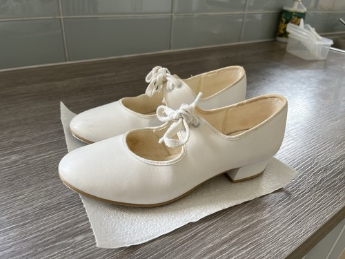 White low heel tap dance - pu,