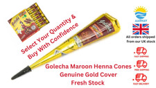 Golecha Maroon Henna Cones Golecha Dark Brown Henna Mehndi Cones TemporaryTattoo