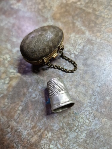Antique egg shaped holder - shaped,