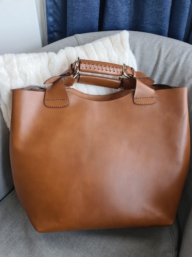 Zara buffalo leather tote - zara,