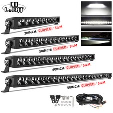 Curved Night Blazer 22 32 42 52" LED Light Bar Spotlight Driving Offroad 12V 24V
