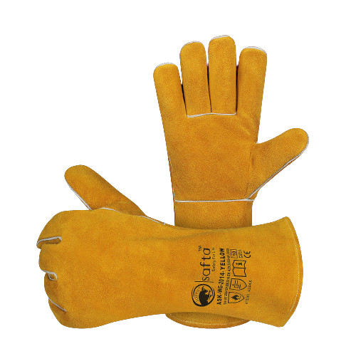Leather welding gloves heat - leather,
