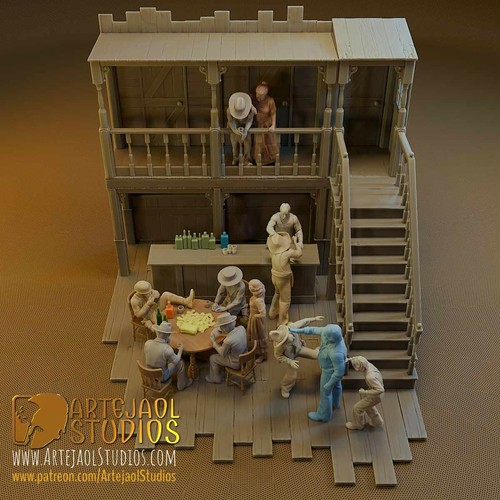 Spaghetti western saloon