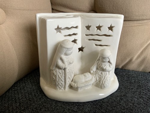 Ceramic nativity scene - ceramic,