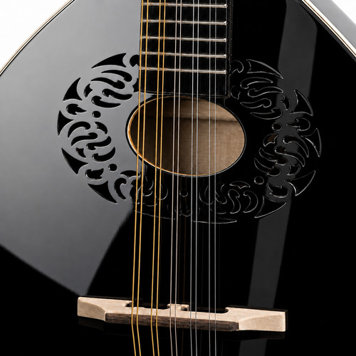 Black octave mandolin short - octave,