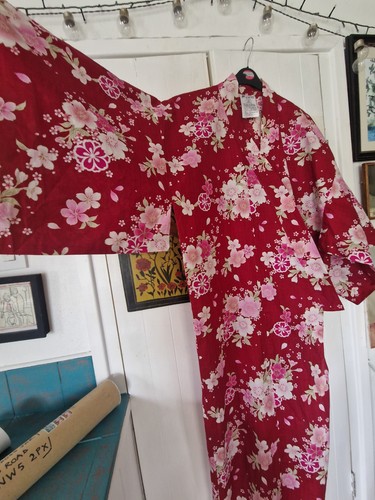 Yukata robe floral from tokyo - floral,