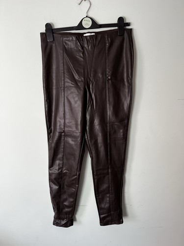 Ladies faux leather brown - h&m,