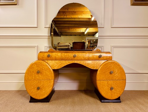 Art deco birds eye maple - art,