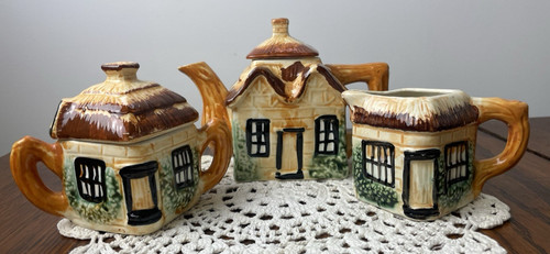 Vtg cottage ware teapot - ware, set