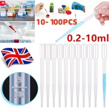Plastic Liquid Squeezeable Dropper Transfer Pipette Drops for Science and Lab UK