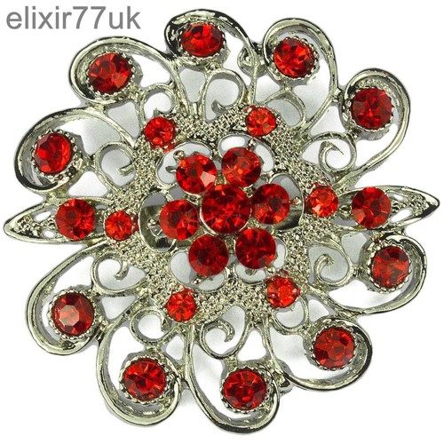 New silver flower pin - flower,