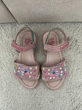 Lelli Kelly Beaded Unicorn Sandals Size 11 Girls Shoes Pink Party Summer 29