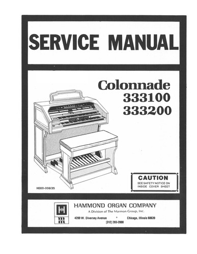 Hammond 333100 333200