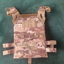 junior JPC style plate carrier in MTP/British Terrain Pattern with foam inserts
