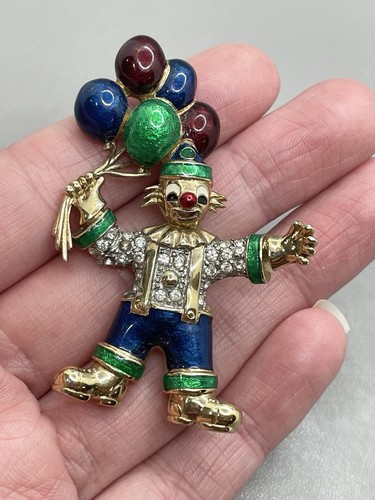 Vintage crystal and enamel - vintage,