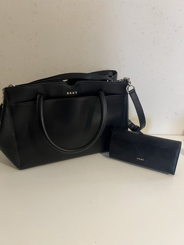 Dkny large black leather - large, bag