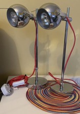 Pair of Chrome Eyeball Desk