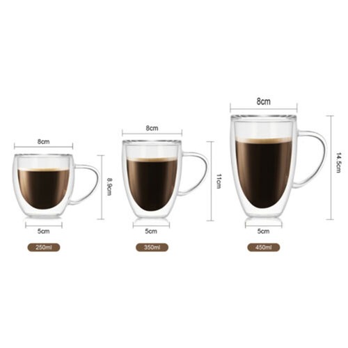 150 450ml double wall glass - double,