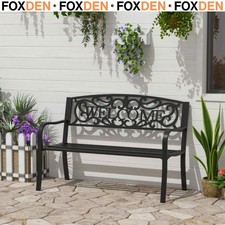 2 Seater Metal Garden Bench