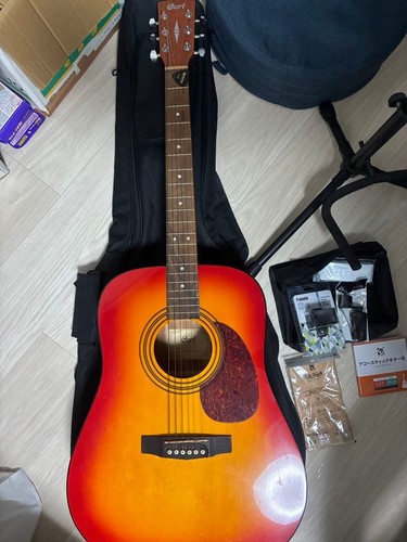 Cort acoustic guitar complete - guitar,