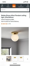 Globe Gold Ceiling Light