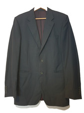 GIEVES & HAWKES Mens JACKET Tailored Dark Navy Blue Suit City 20.5" Across Chest