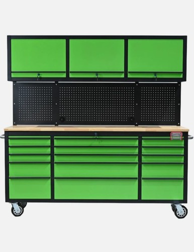 Green steel drawer - green, 15