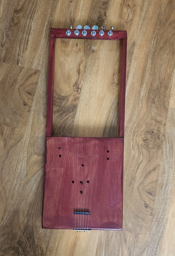 Wooden harp box krar style - , krar-style