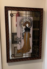 Vintage Alphonse Mucha Mirror Au Quartier Latin Art Nouveau Framed Ready To Hang