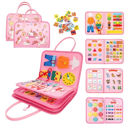 Montessori busy book - 9-in-1,