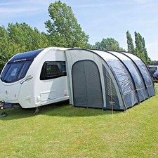Leisurewize Ontario Ultimate Caravan Poled Porch Awning 390cm Grey 2023 Charcoal