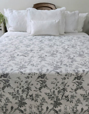 TWIN Ikea ALVINE KVIST Duvet Floral Botanical French Country 100% Cotton TWIN