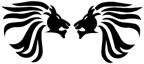 Lions head decal - , sticker