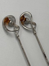 PAIR OF ANTIQUE SILVER CHARLES