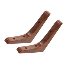  2 Pcs Shelf L-shaped Bracket Wood Brackets for Shelves Corner Decorative