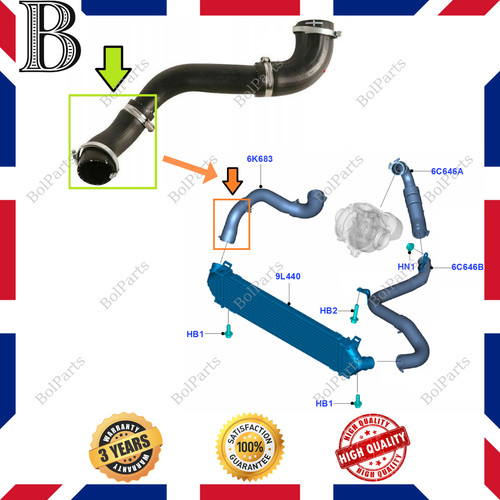 Turbo intercooler hose - intercooler,