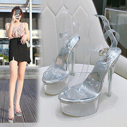 Crystal show stripper heels - stripper,