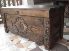 Wooden Blanket Box Coffee