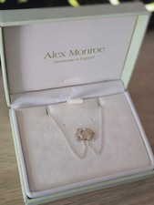 Alex Monroe Cheeky Crab Necklace - silver 