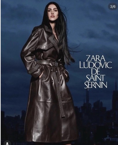 Zara leather studded trench - zara,