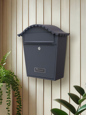 Large Letter Box Grey Wall