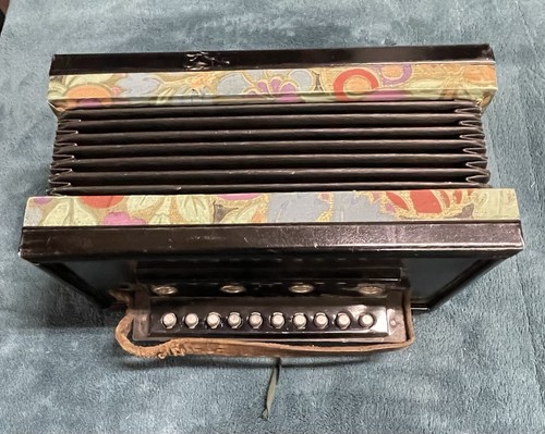 Vintage squeeze box - squeeze, button